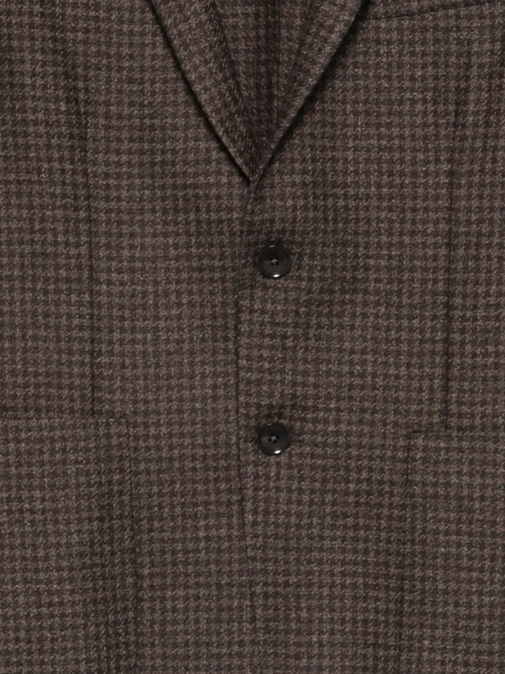 Zegna Blazer met pied-de-poule print Bruin