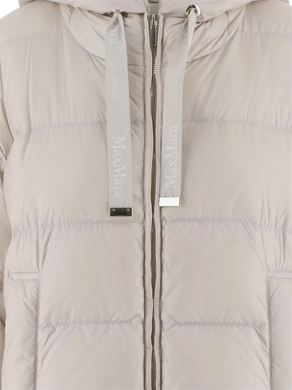 Max Mara The Cube hooded quilted jacket Beige