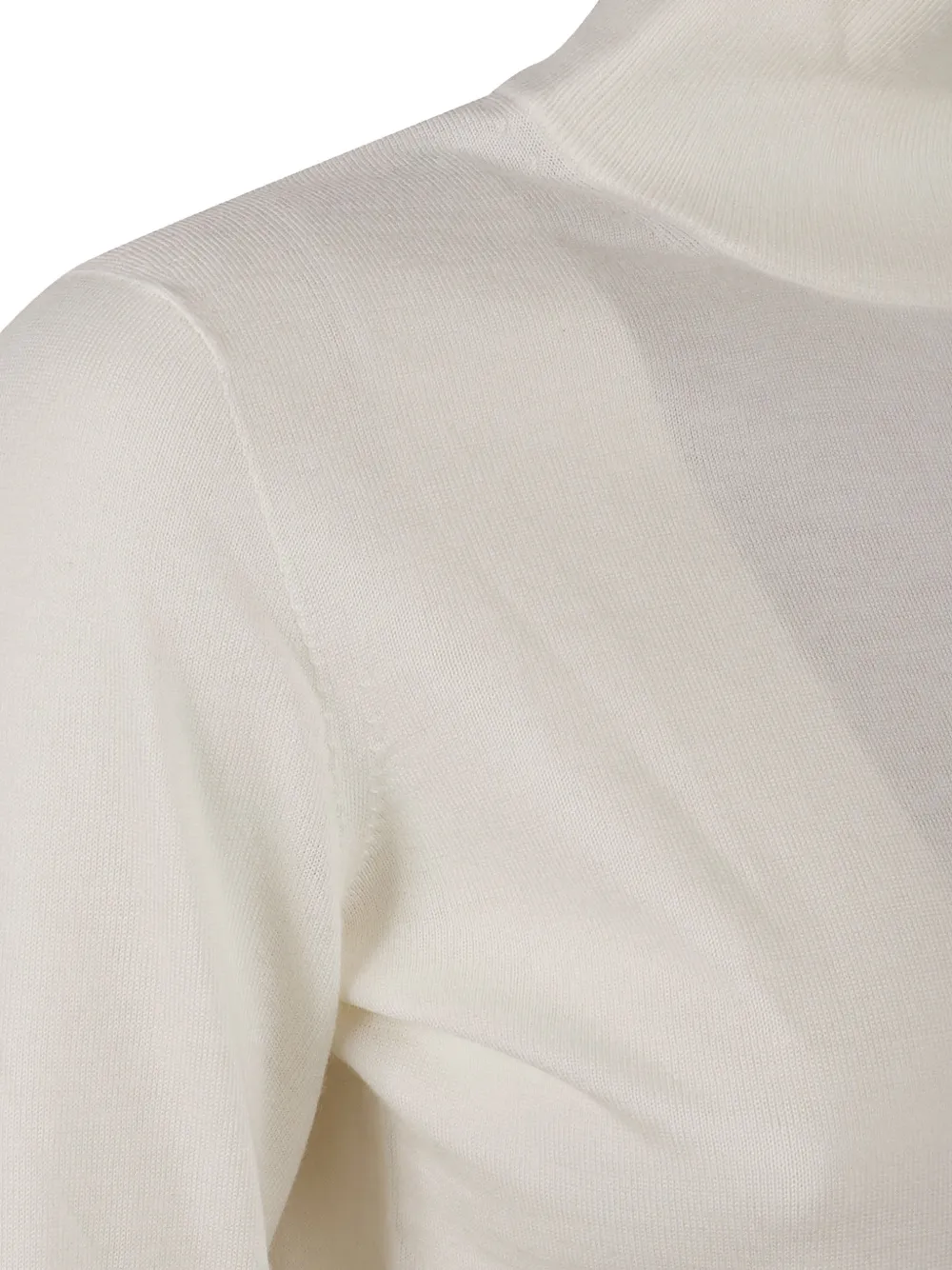 Max Mara roll-neck fine-knit sweater Wit
