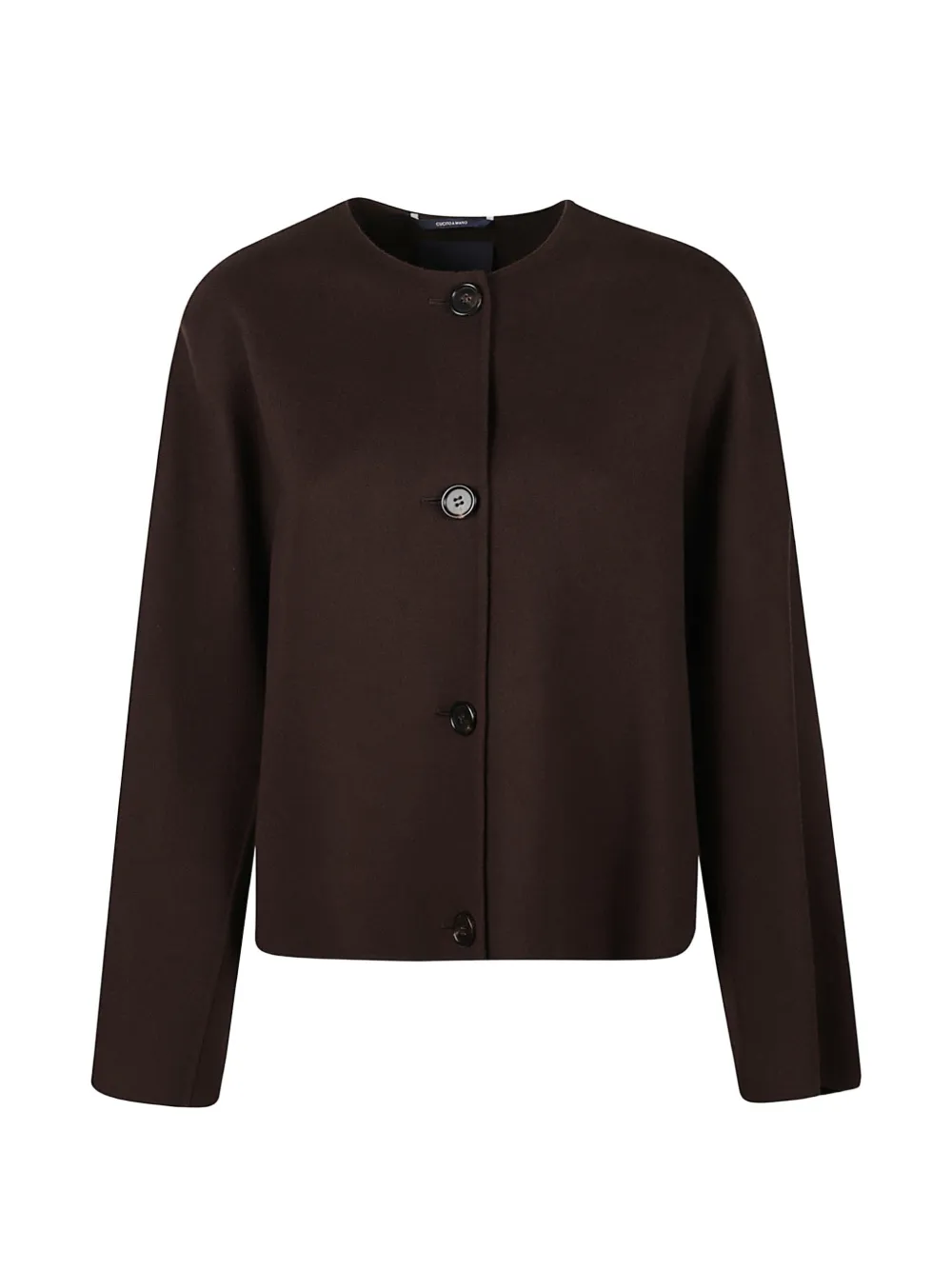 'S Max Mara scarf-detail button-front jacket