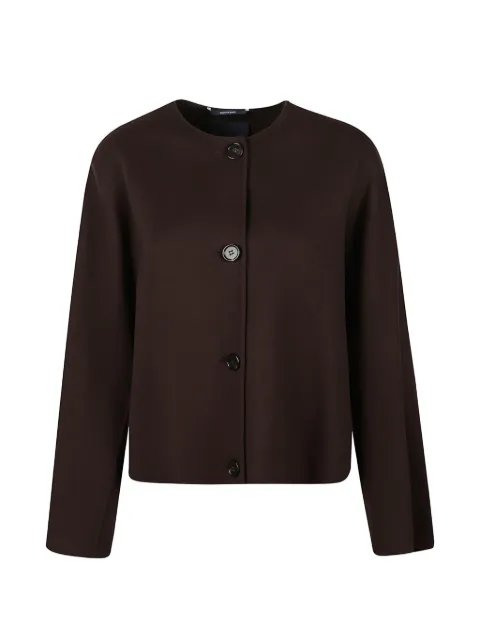 'S Max Mara scarf-detail button-front jacket