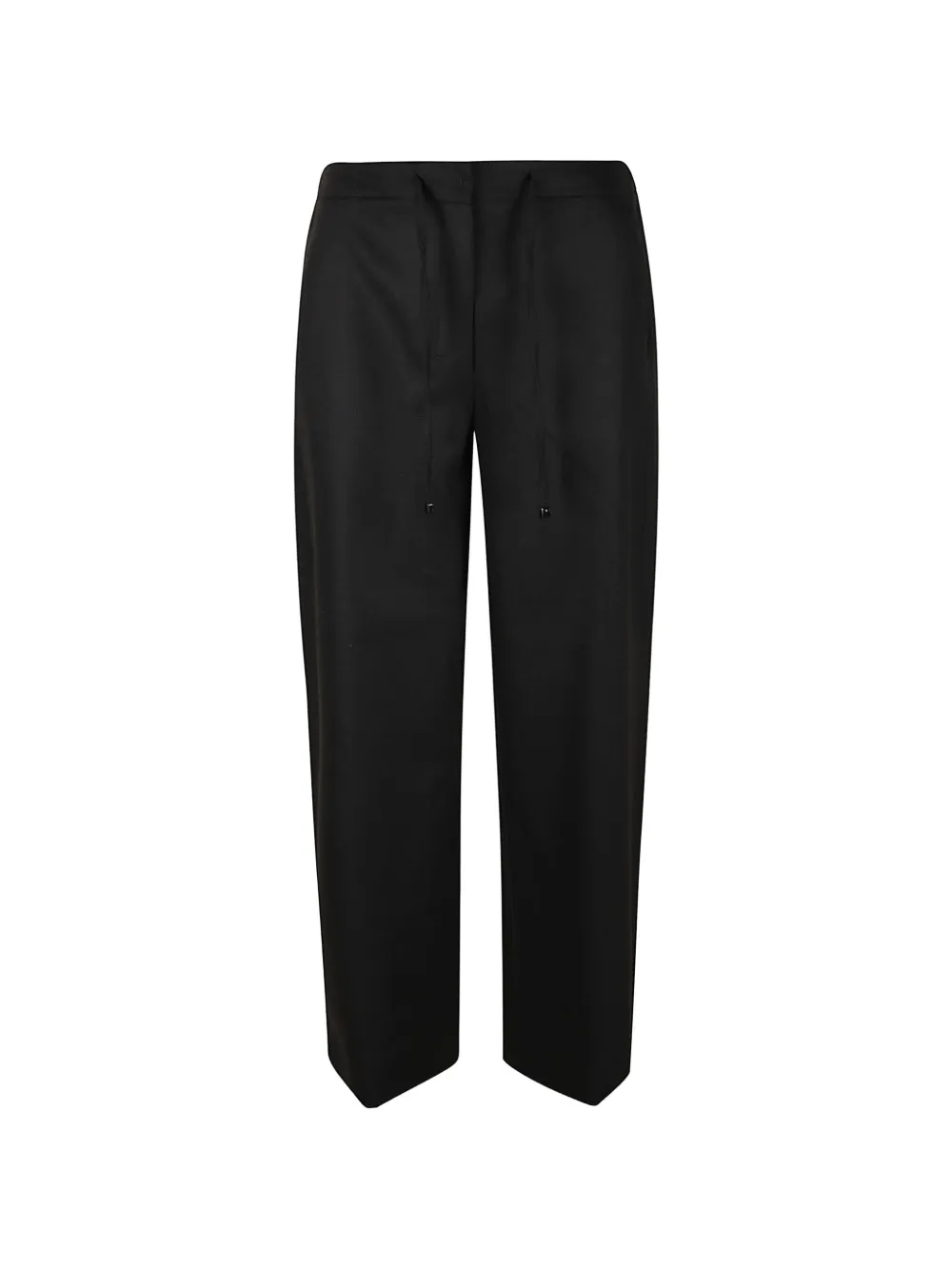 'S Max Mara Pantaloni a gamba ampia con coulisse - Nero