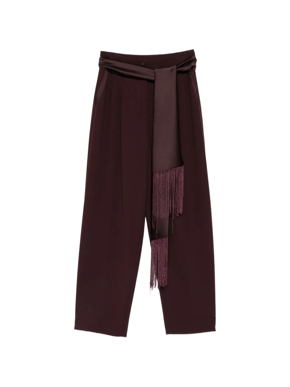 IMPERIAL fringe-detail wide-leg trousers