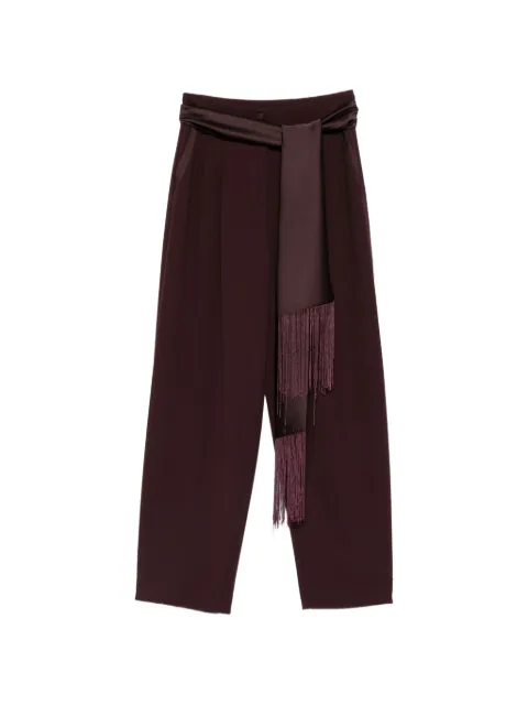 IMPERIAL fringe-detail wide-leg trousers