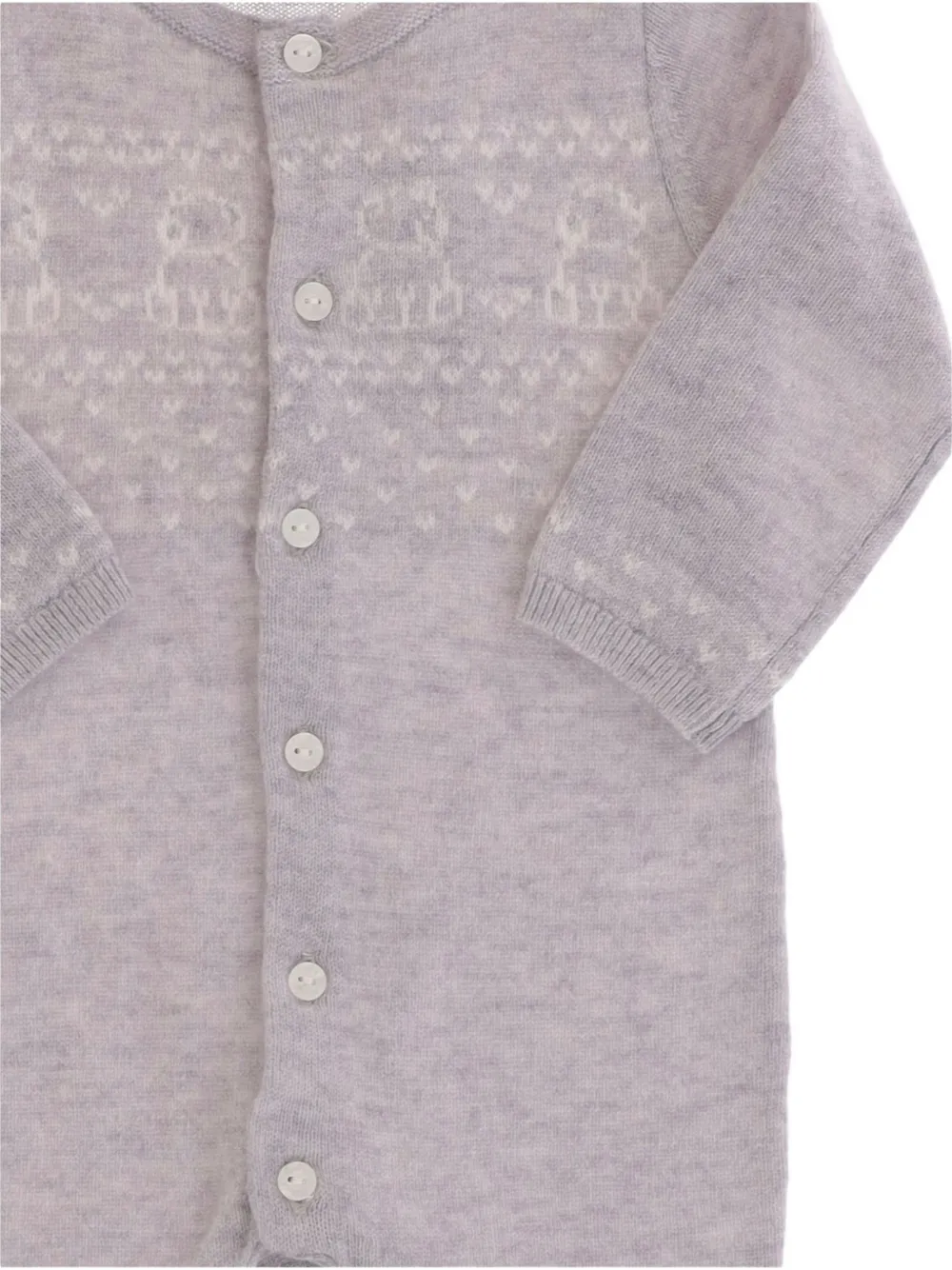 Tartine Et Chocolat Onesie met ronde hals en geborduurde applicatie Paars