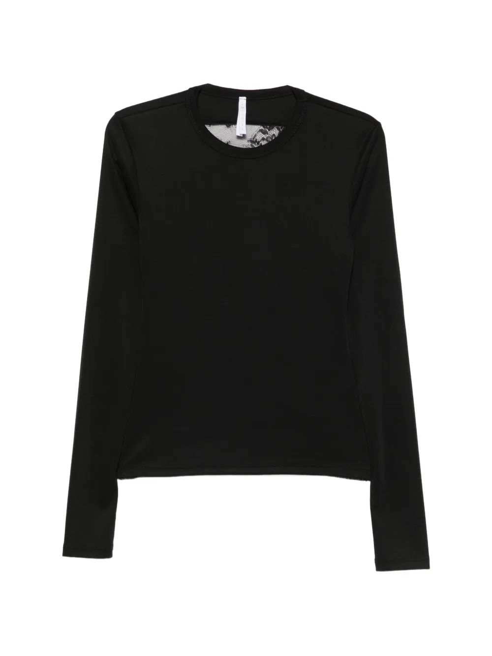 IMPERIAL lace-panel long-sleeve T-shirt