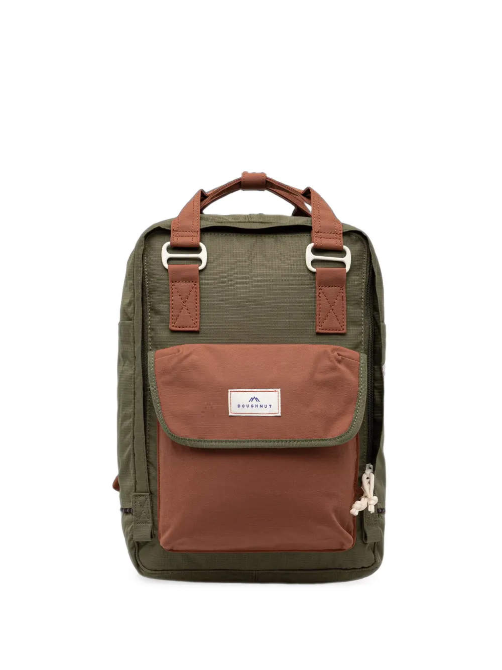 Doughnut Macaroon Minorstones ripstop-texture logo-patch backpack