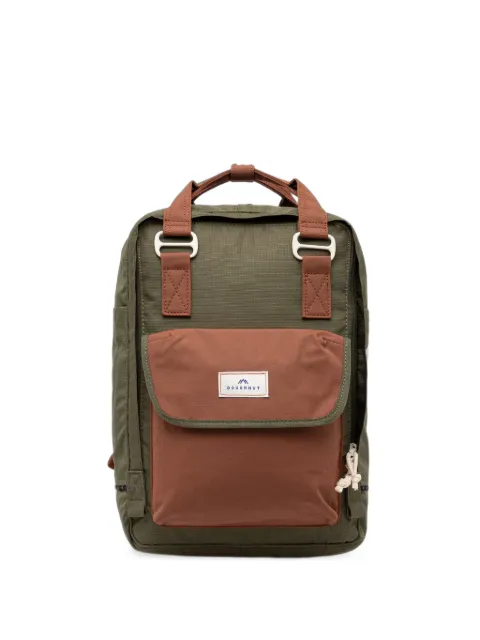 Doughnut Macaroon Minorstones ripstop-texture logo-patch backpack