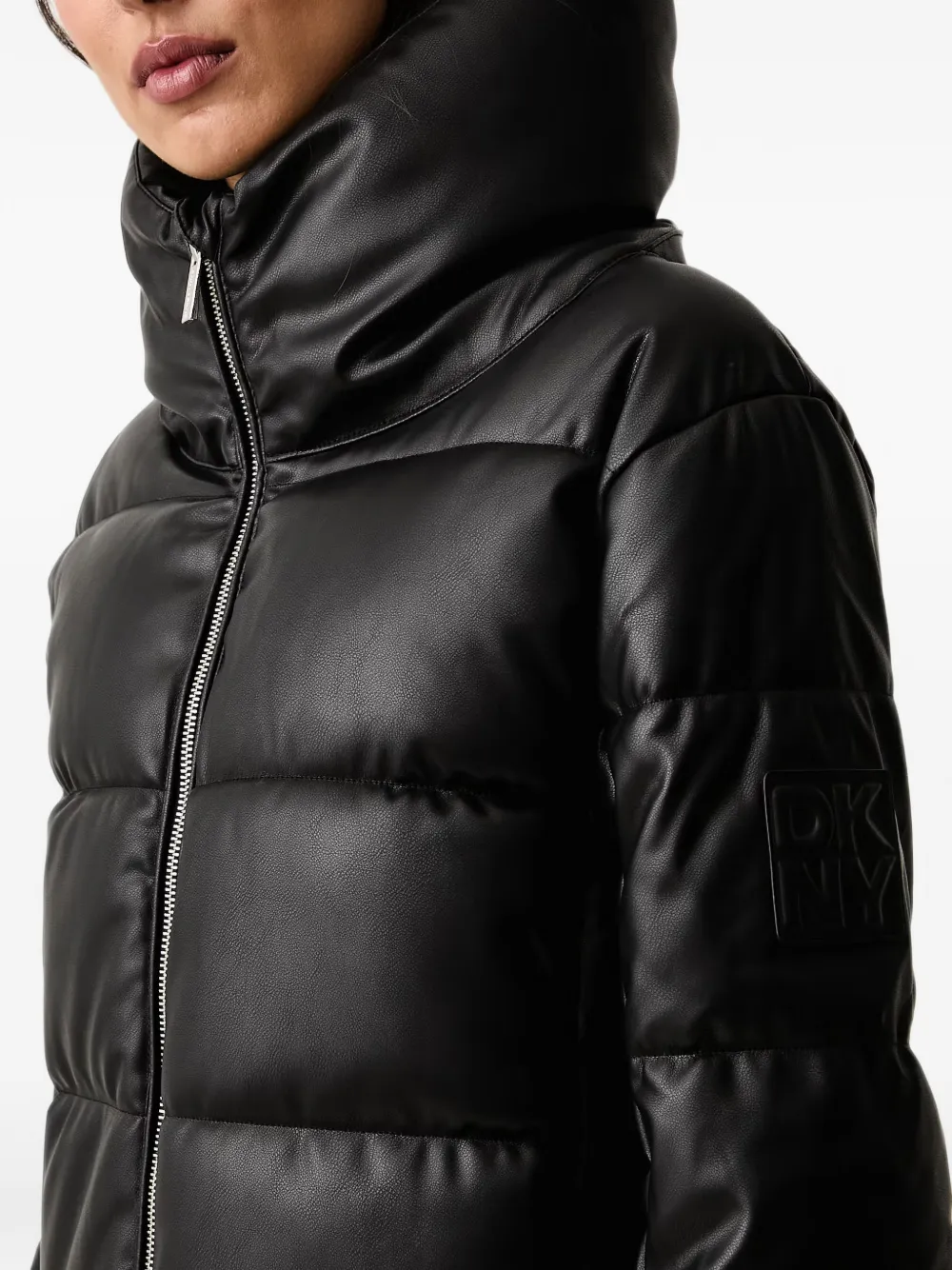 DKNY Jack van imitatieleer Zwart