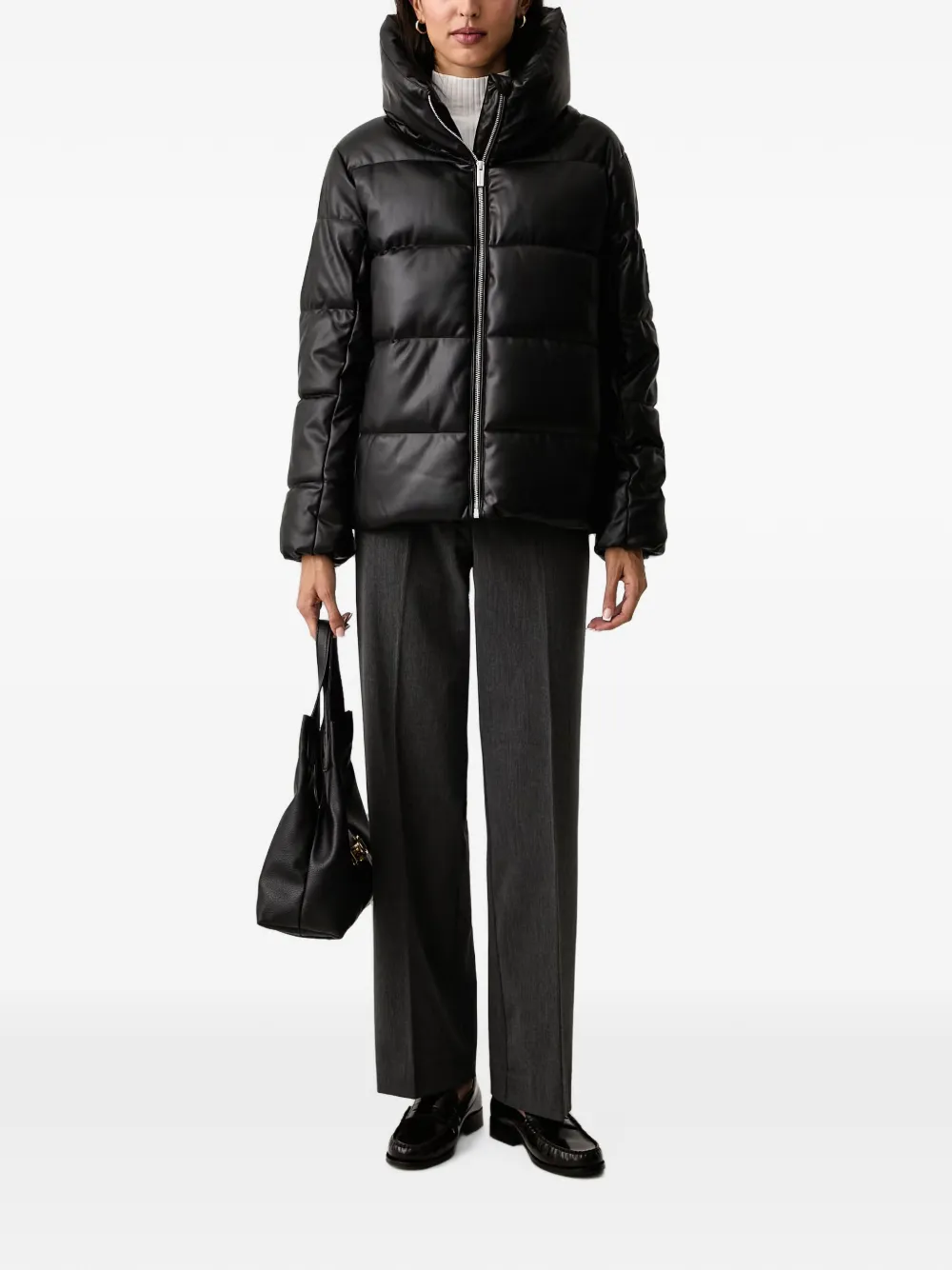 DKNY Jack van imitatieleer Zwart