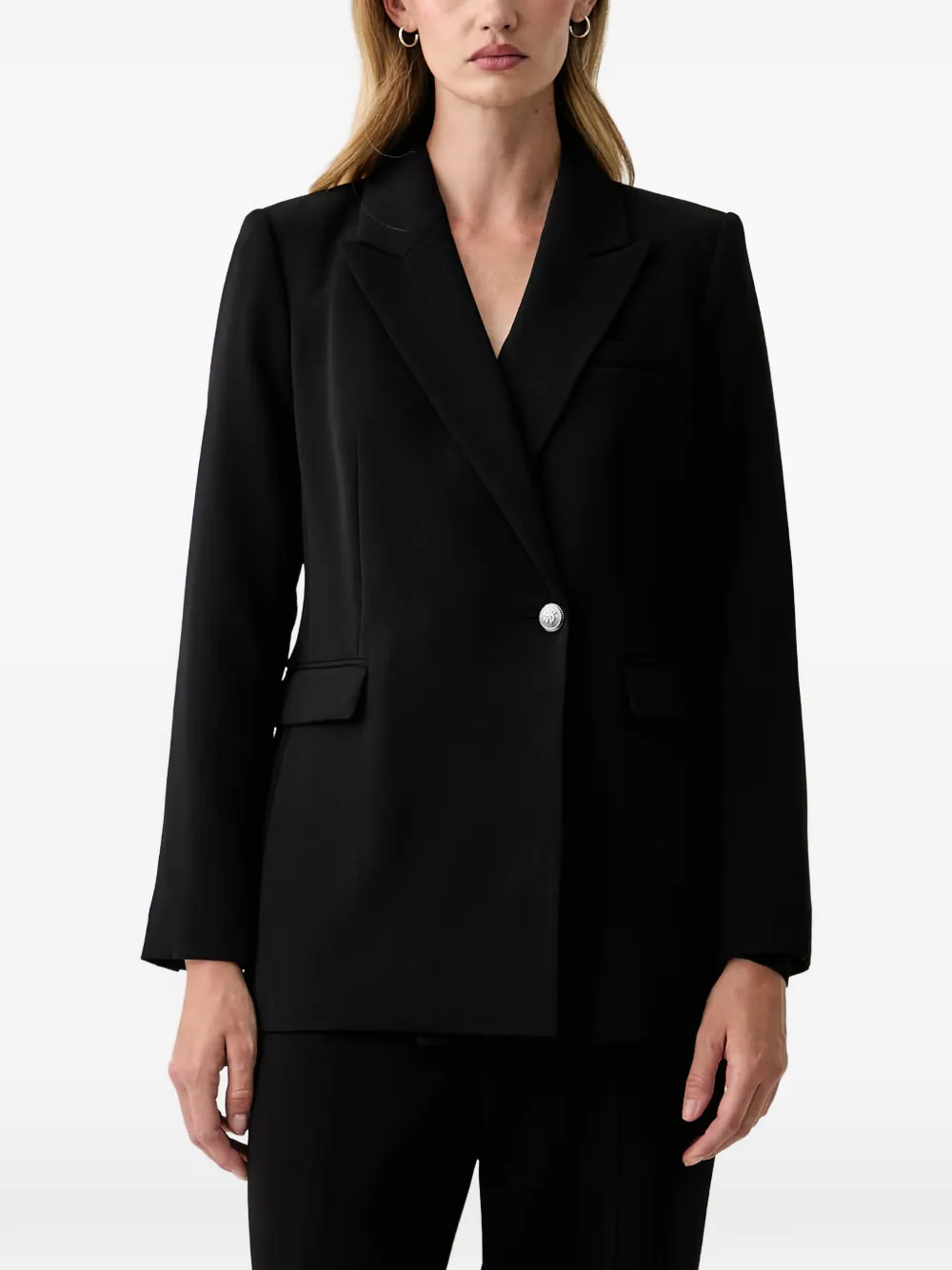 DKNY single-breasted logo-button blazer