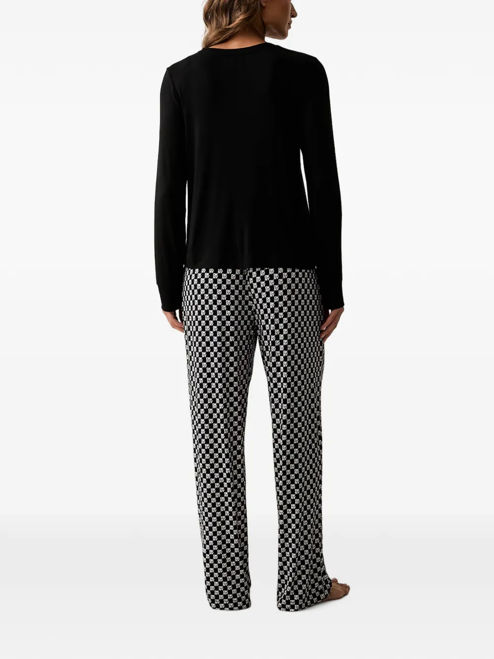 DKNY Pyjama met logoprint Zwart