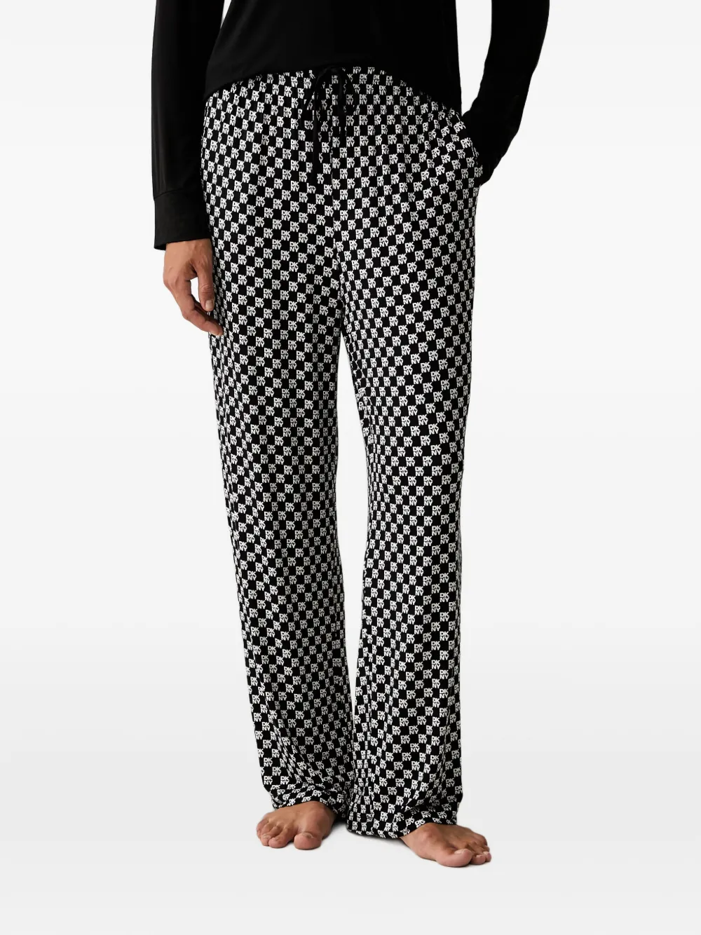 DKNY Pyjama met logoprint Zwart
