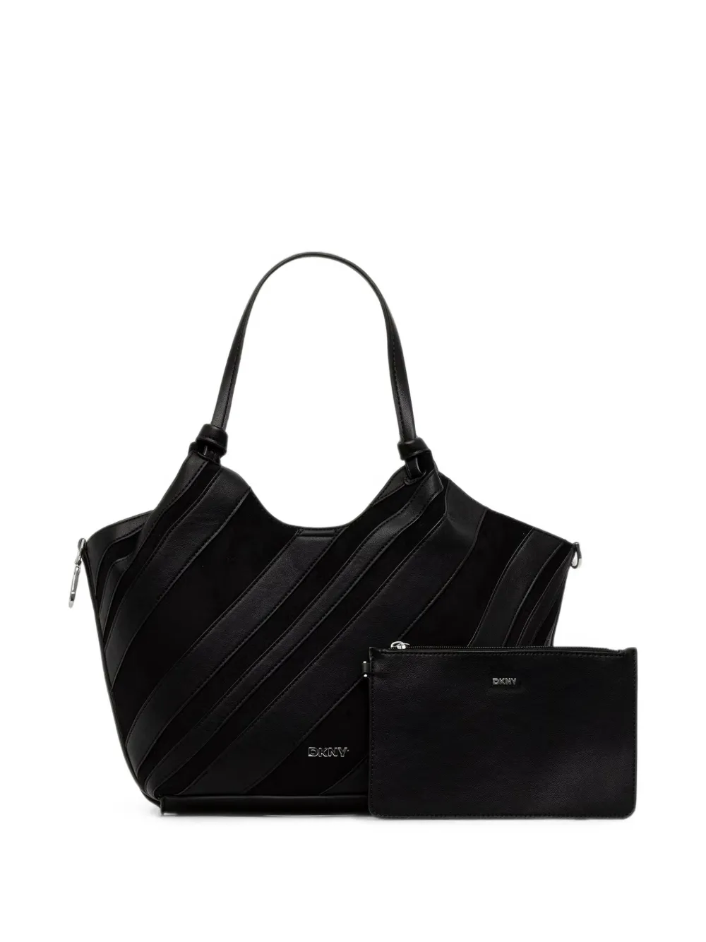 DKNY Medium Paula shopper met afneembare buidel Zwart