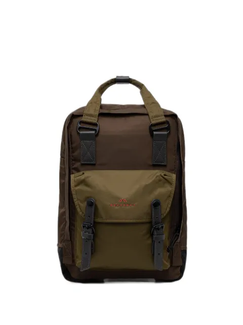 Doughnut Macaroon buckle-fastening logo-embroidered backpack