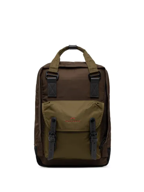 Doughnut Macaroon buckle-fastening logo-embroidered backpack