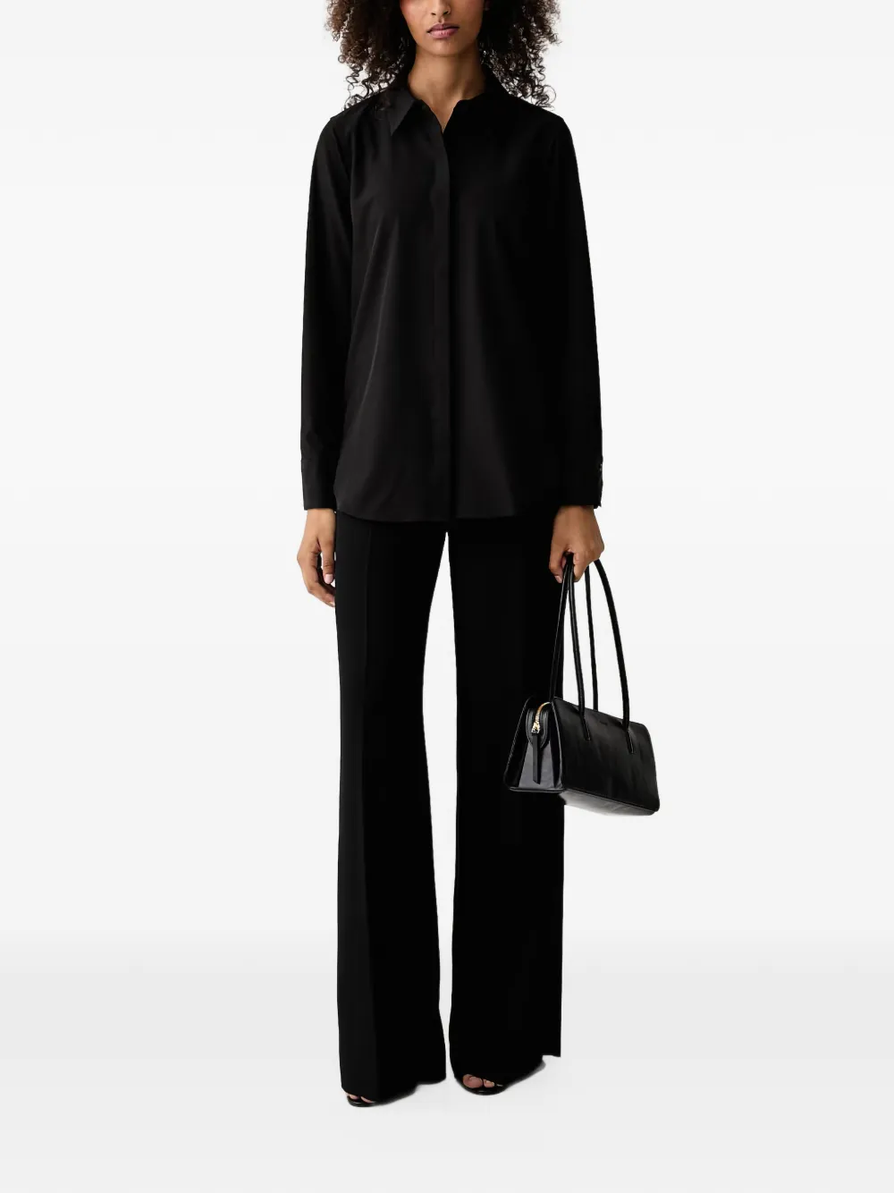 DKNY concealed-front shirt Zwart