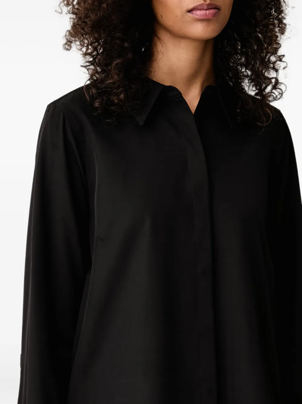 DKNY concealed-front shirt Zwart