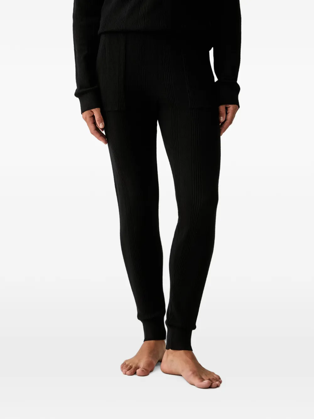 DKNY ribbed-knit pyjamas Zwart