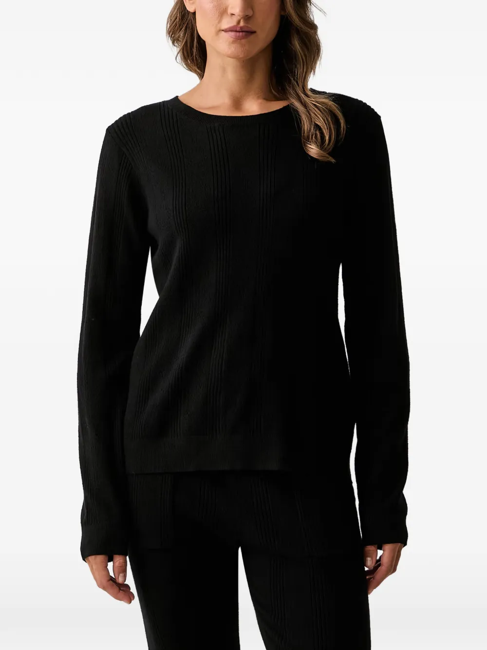 DKNY ribbed-knit pyjamas Zwart