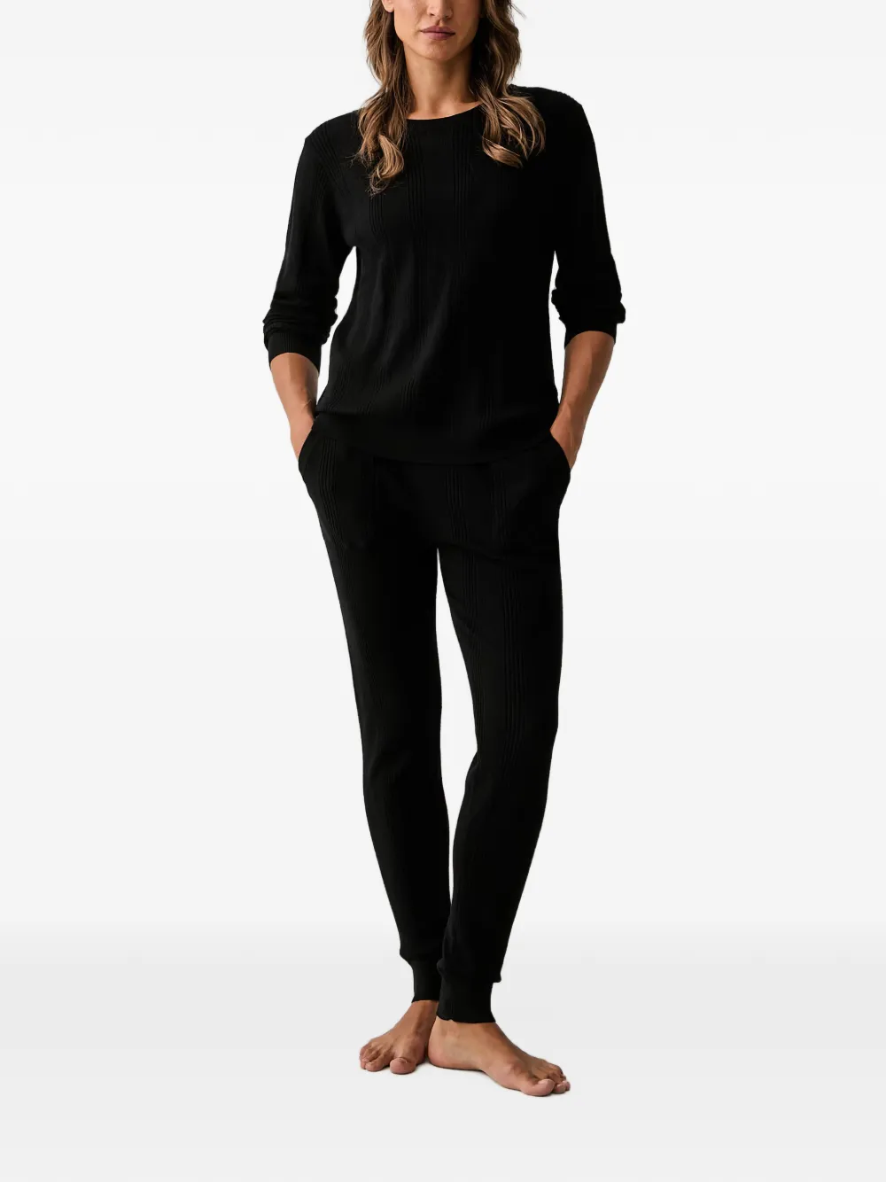 DKNY ribbed-knit pyjamas