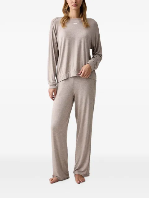 DKNY logo-print long-sleeve pajamas