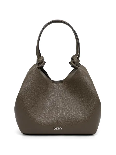 DKNY Paula pebbled-texture knotted tote bag