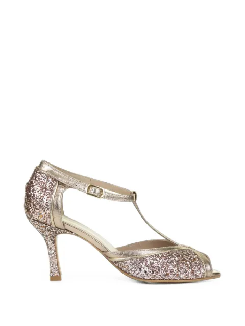 Hope glitter-effect T-bar pumps