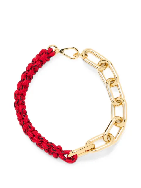 Plan C chunky-chain braided necklace