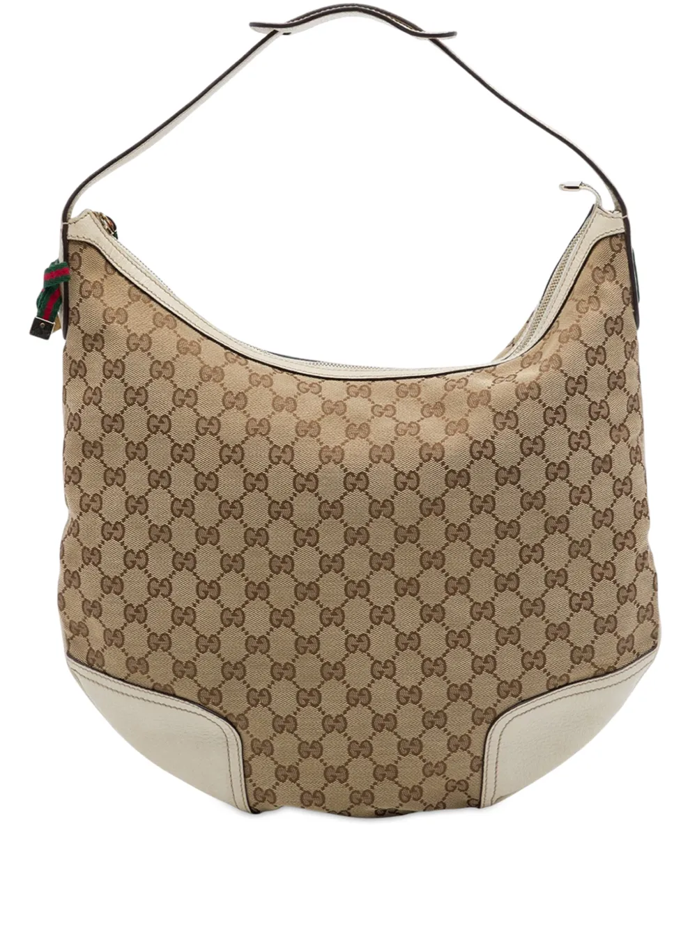 Gucci Pre-Owned 2016-2026 Large GG Canvas Princy hobo bag - Bianco