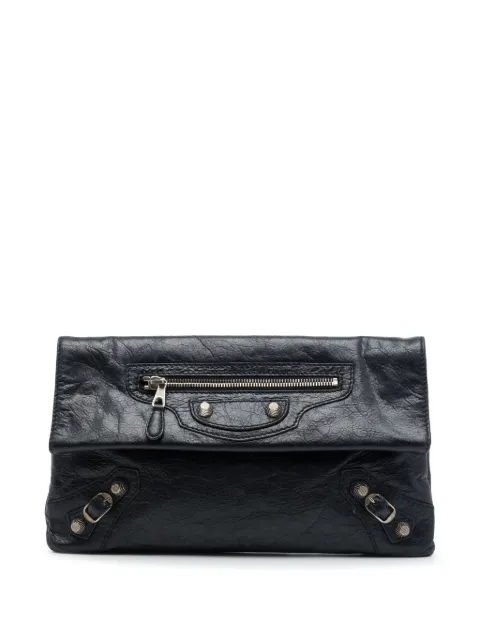 Balenciaga Pre-Owned clutch estilo sobre Motocross Giant 12 de piel de borrego 2005