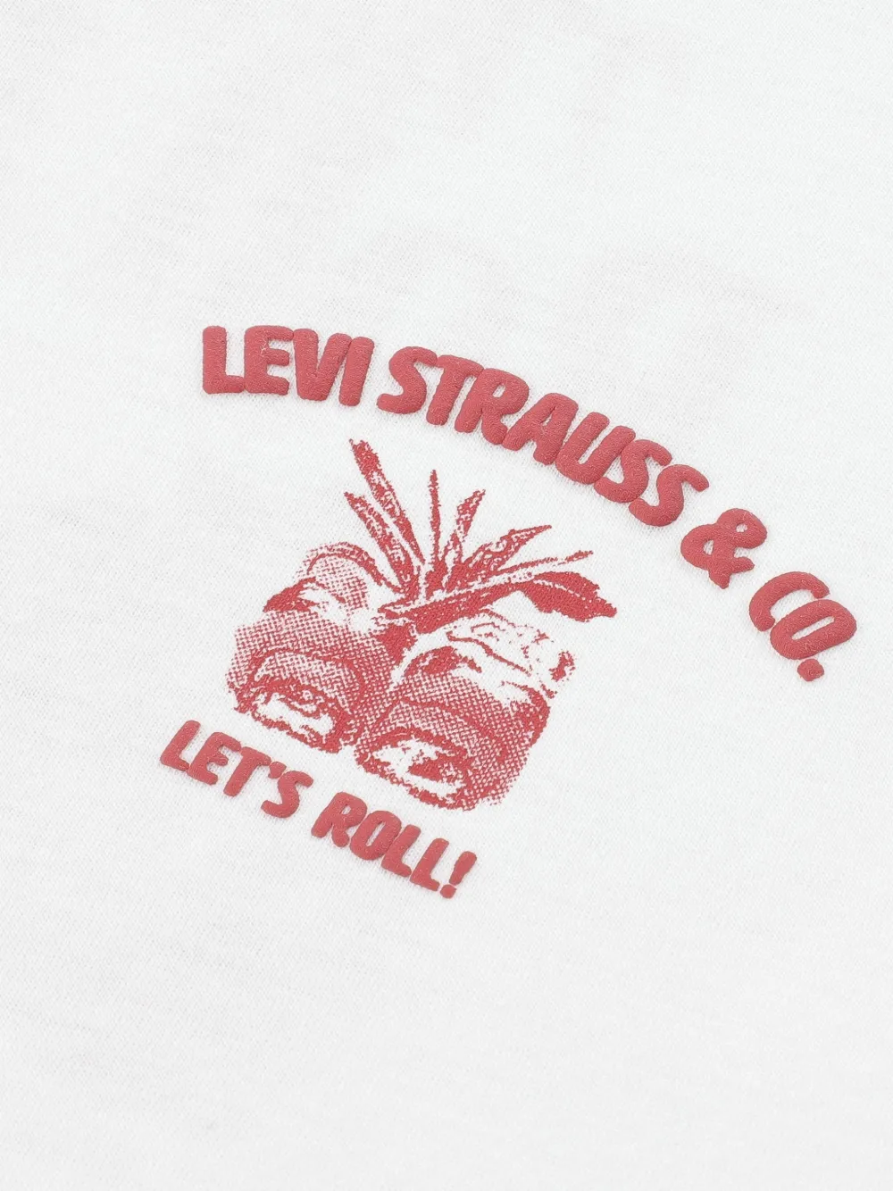 Levi's Kids graphic-print T-shirt Wit