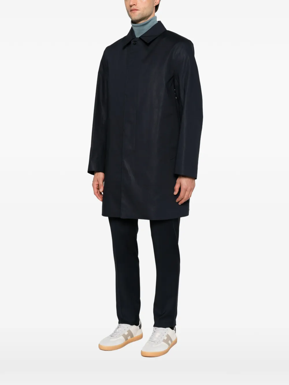 Mackintosh Dunoon GM buttoned coat Blauw