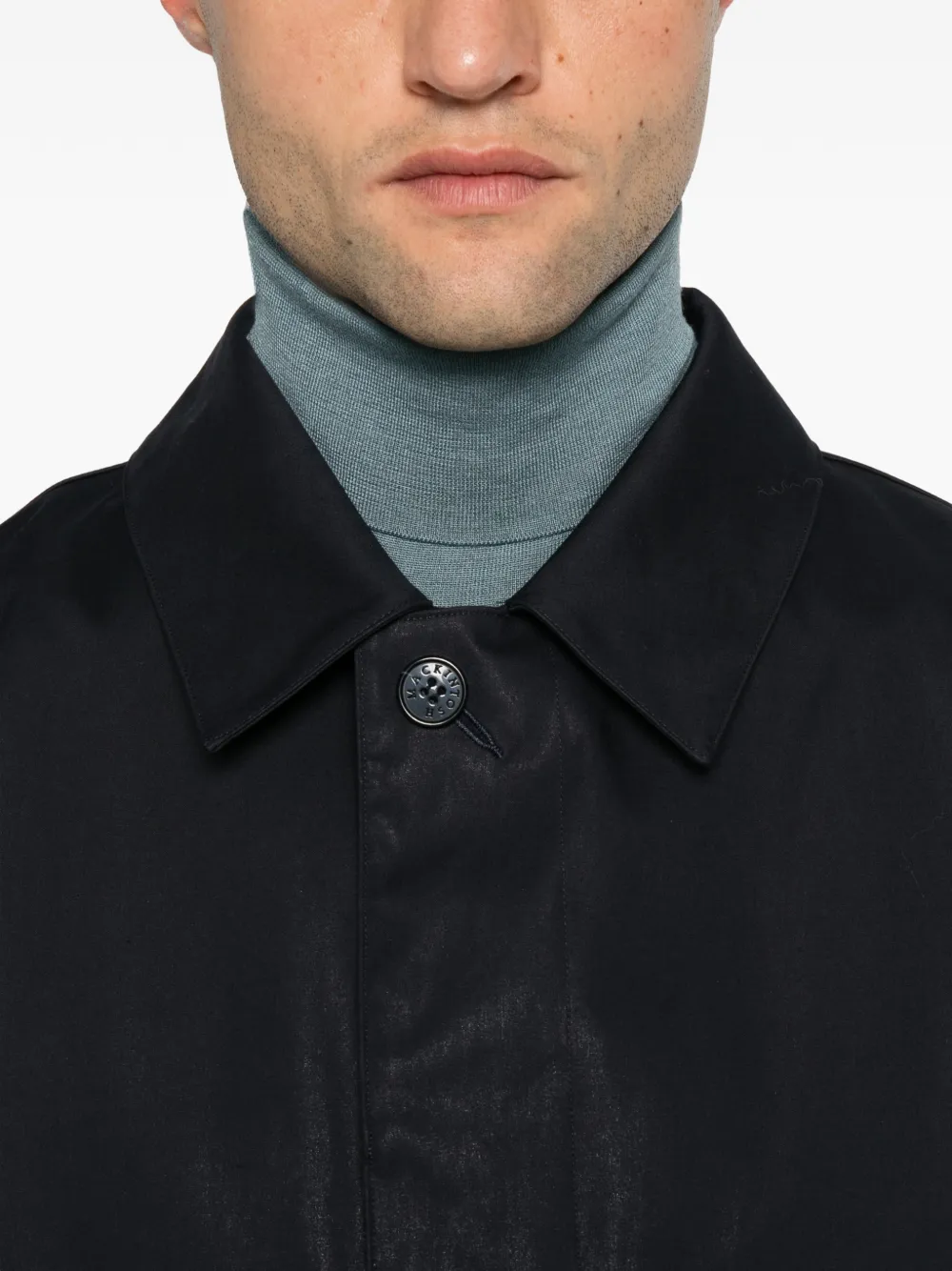 Mackintosh Dunoon GM buttoned coat Blauw