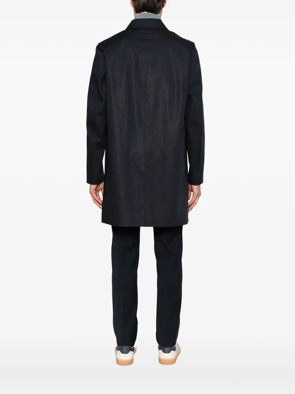Mackintosh Dunoon GM buttoned coat Blauw