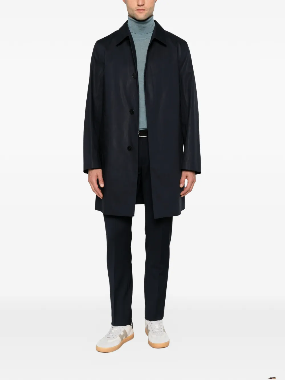 Mackintosh Dunoon GM buttoned coat Blauw