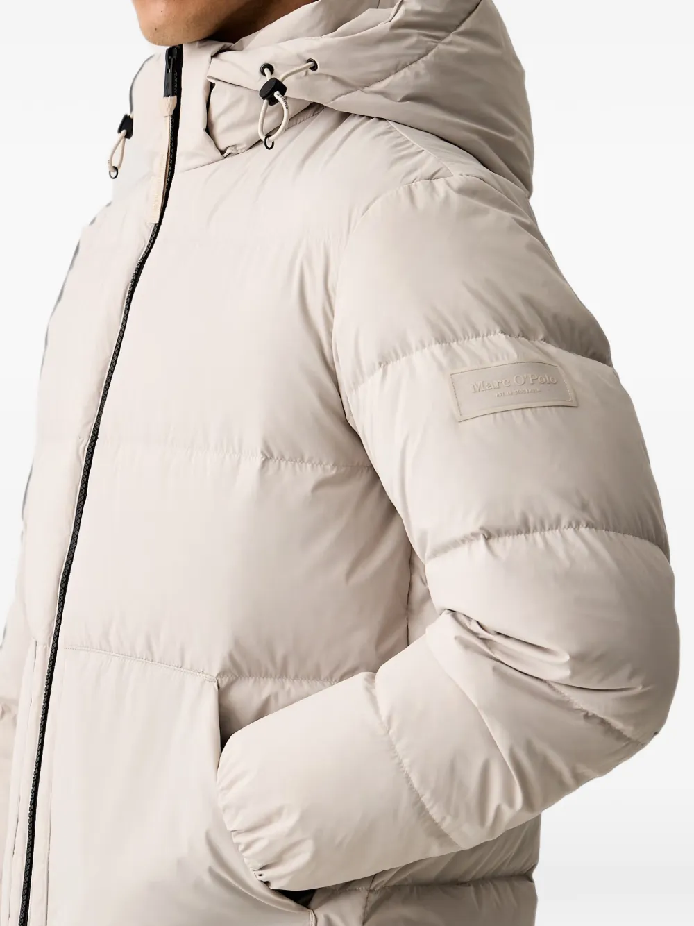 Marc O'Polo hooded padded jacket Beige