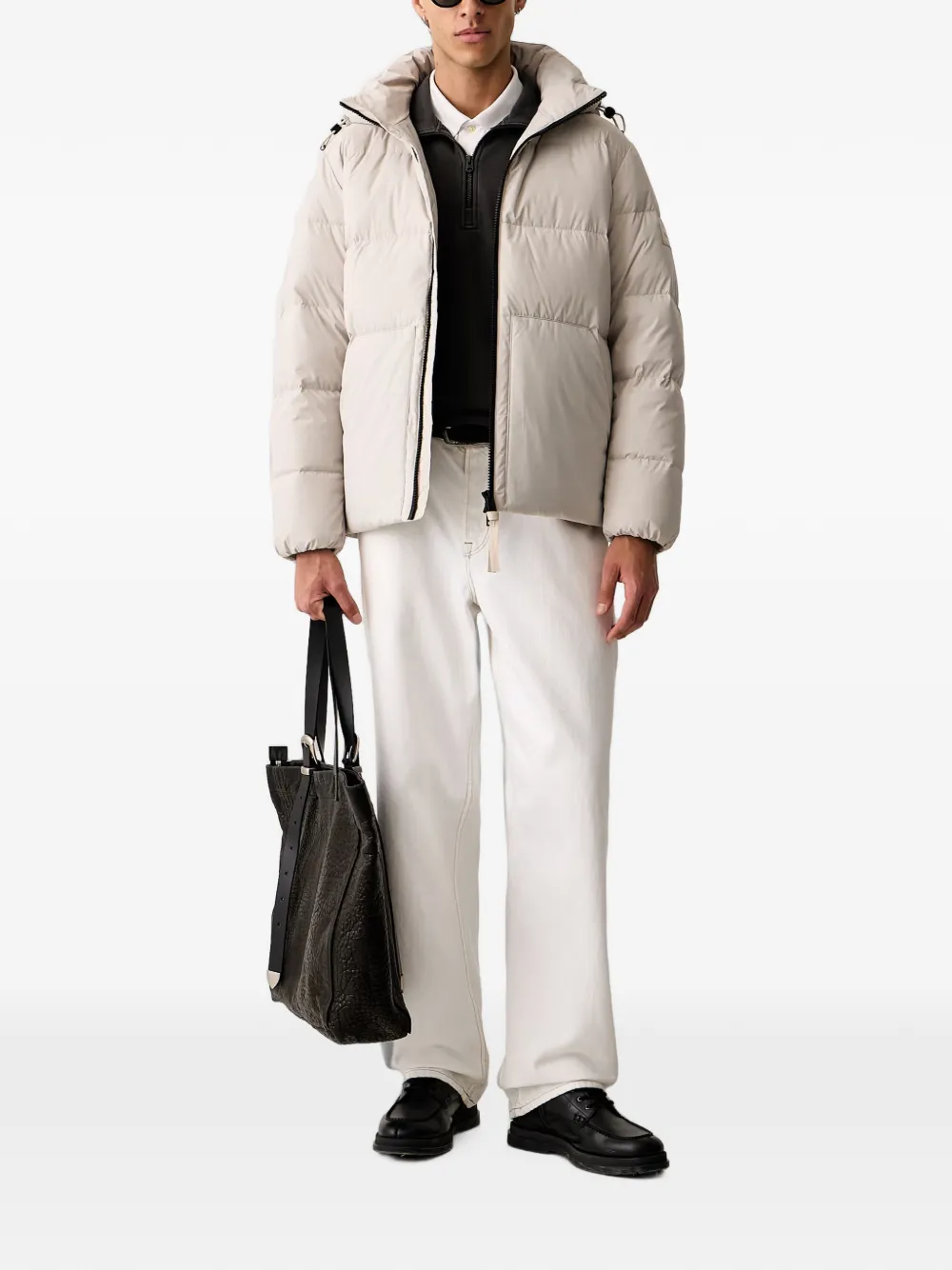Marc O'Polo hooded padded jacket Beige