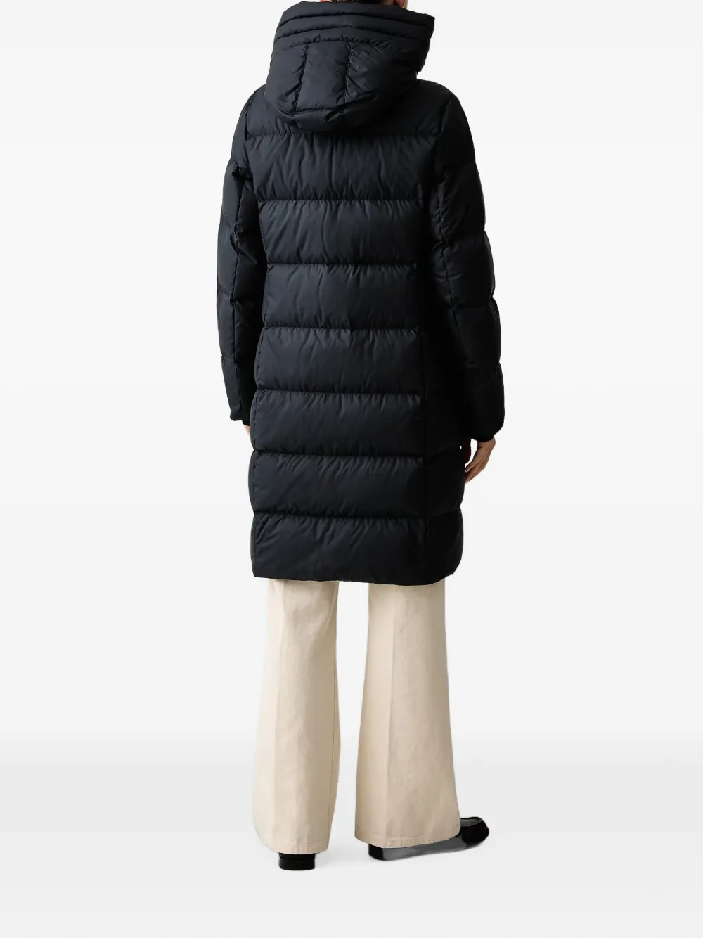 Marc O'Polo quilted hooded jacket Blauw