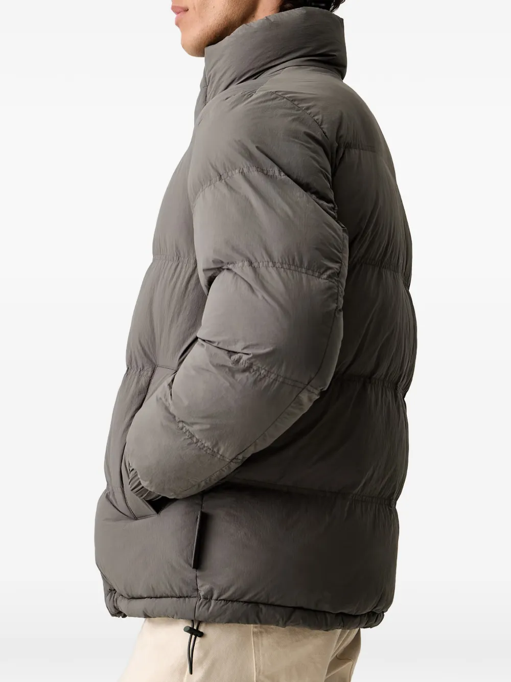 Marc O'Polo high-neck puffer jacket Grijs