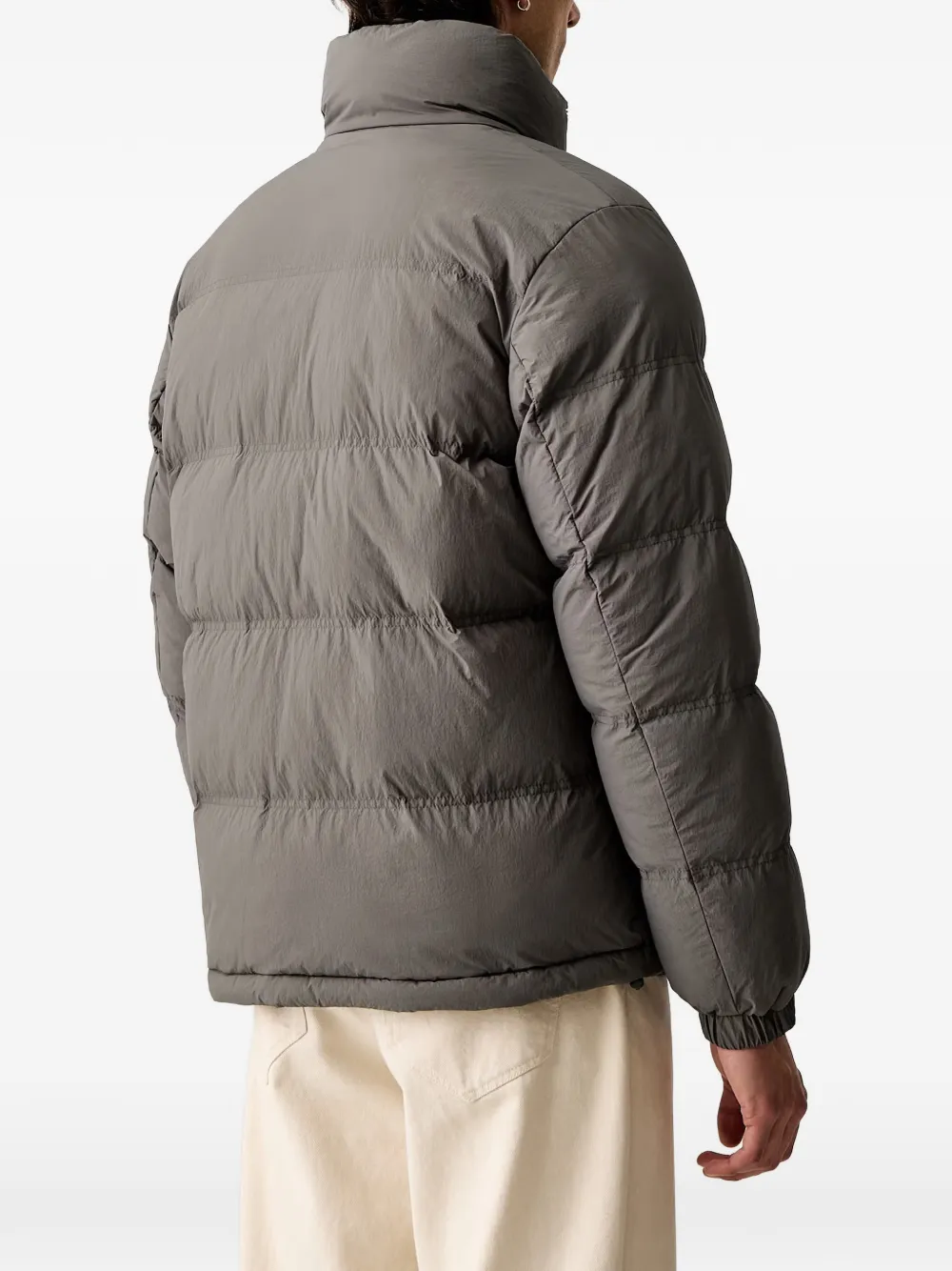 Marc O'Polo high-neck puffer jacket Grijs
