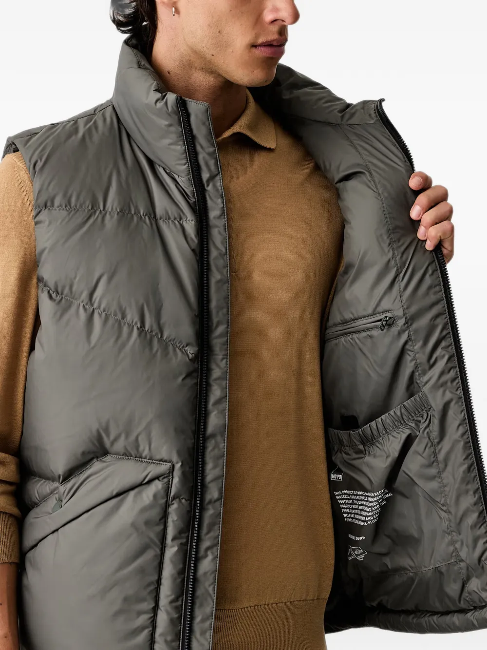 Marc O'Polo quilted gilet Groen