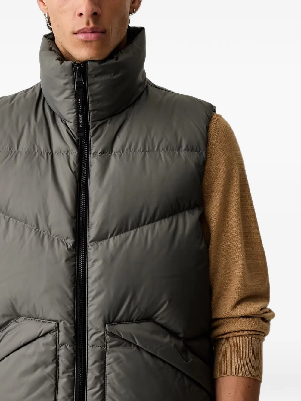 Marc O'Polo quilted gilet Groen