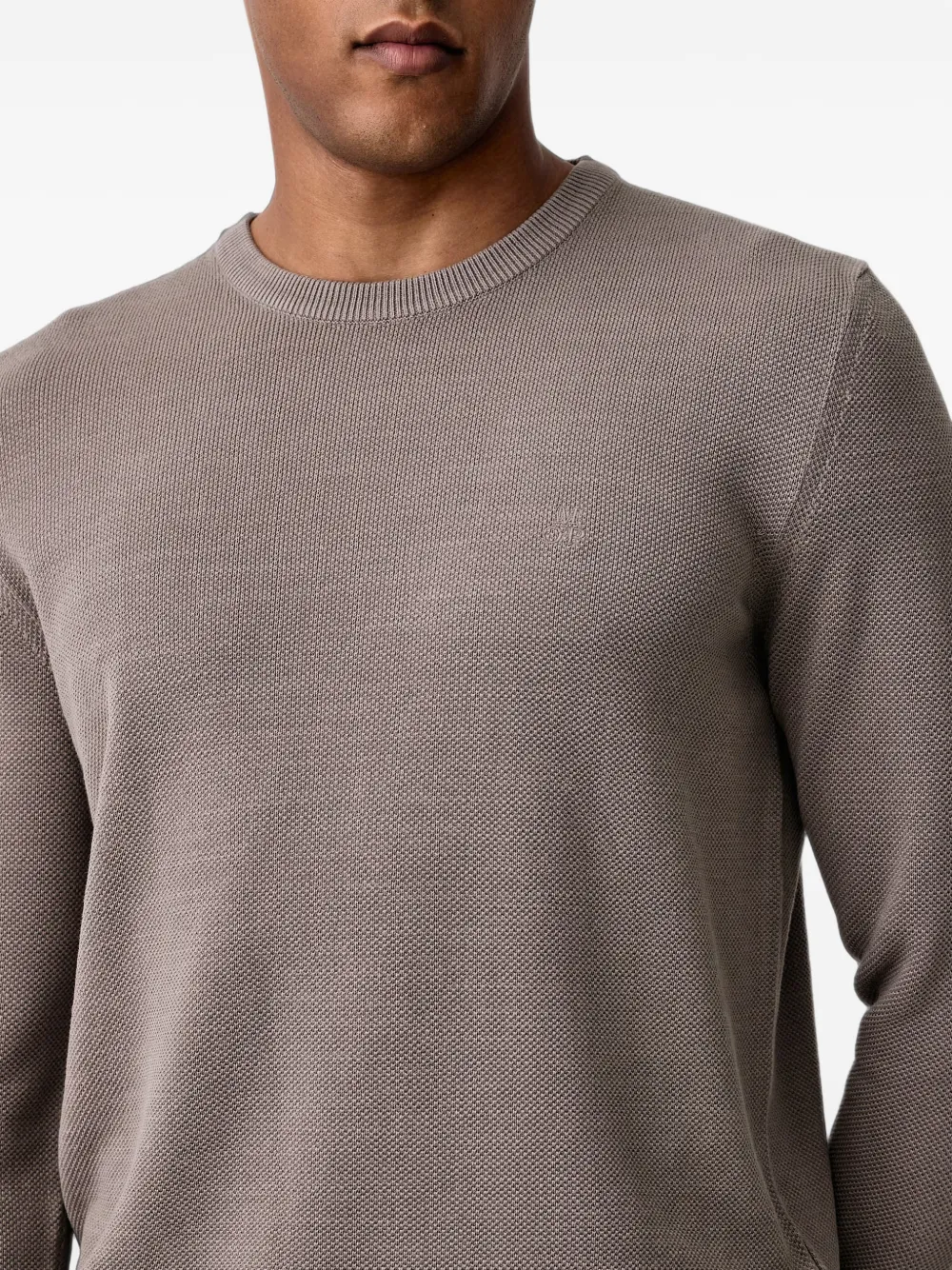 Marc O'Polo textured-knit sweater Grijs