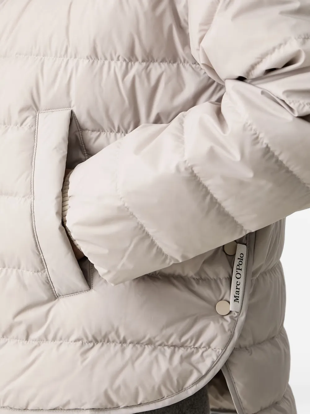 Marc O'Polo Gevoerd jack met capuchon Beige