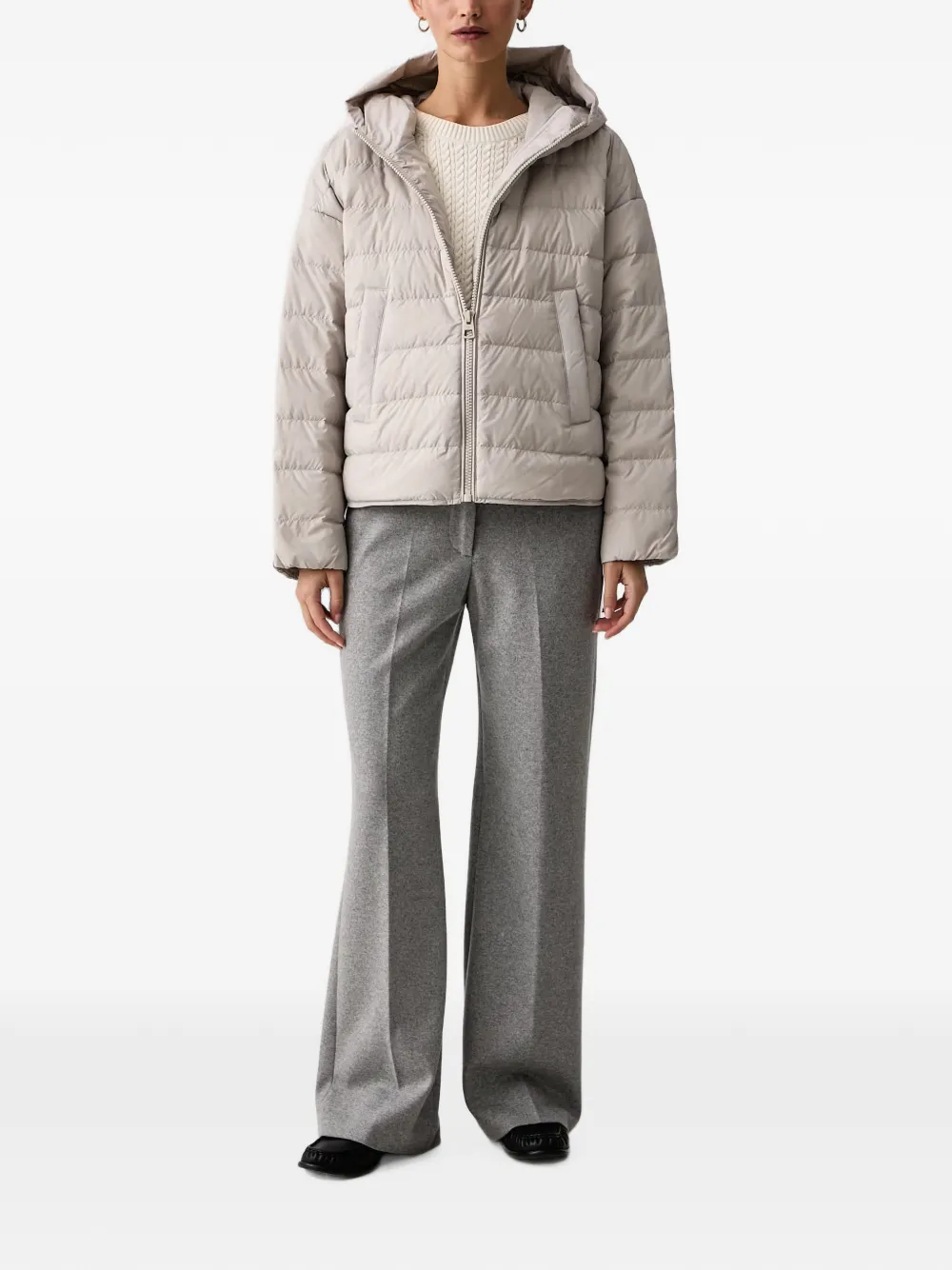 Marc O'Polo Gevoerd jack met capuchon Beige