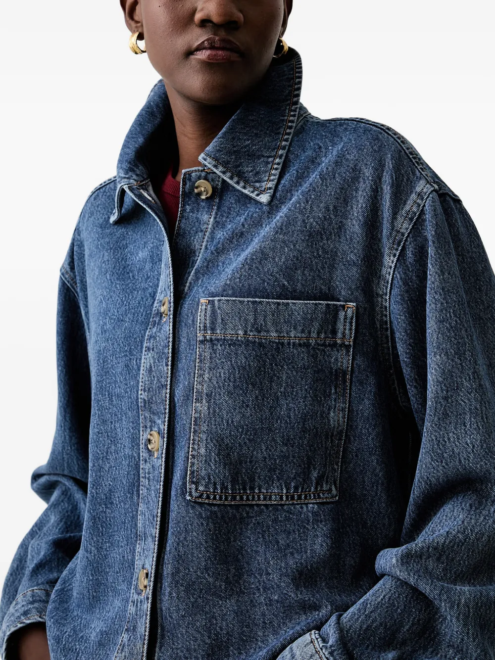 Marc O'Polo Denim jack Blauw