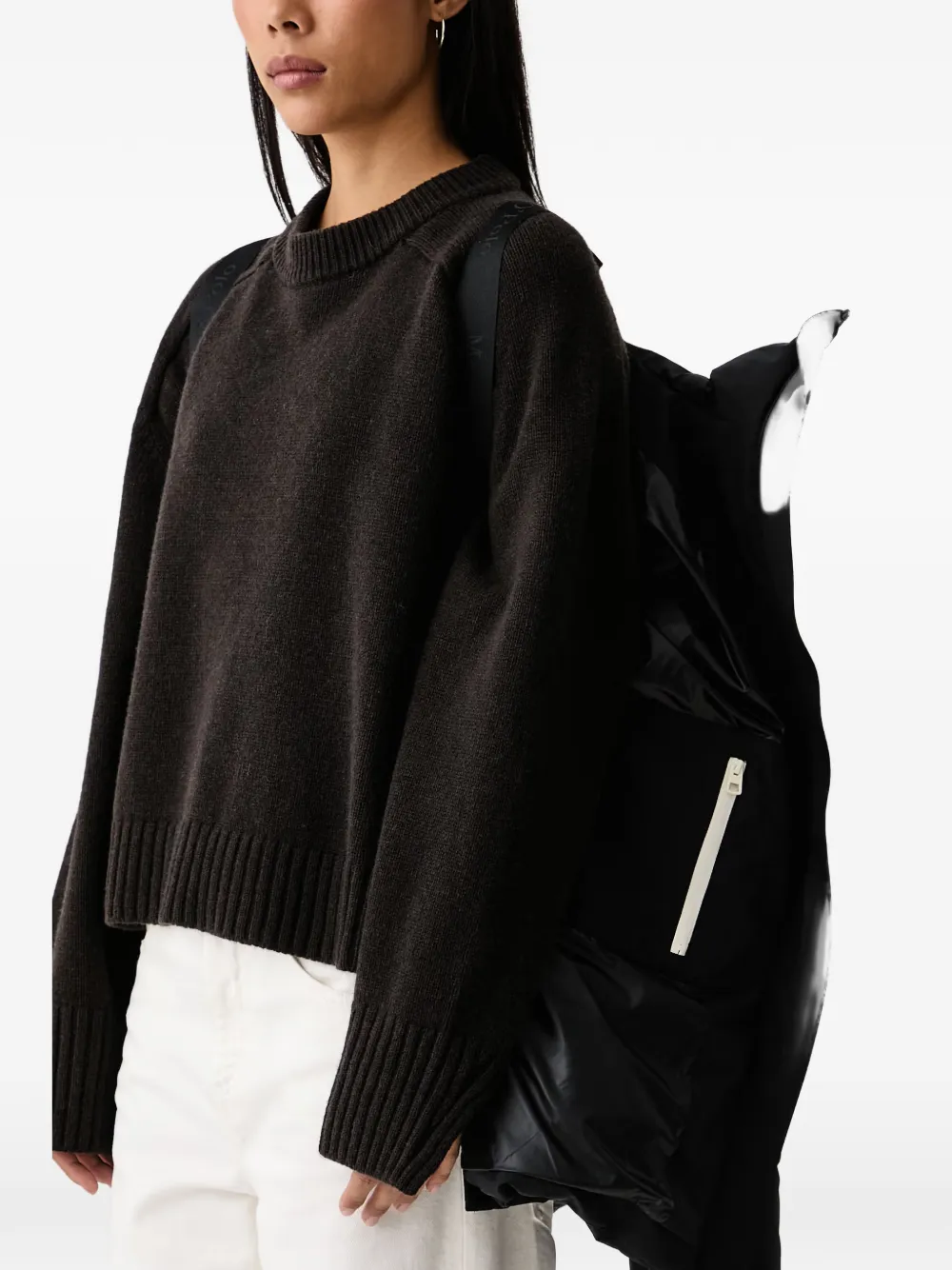 Marc O'Polo x Function hooded puffer jacket Zwart