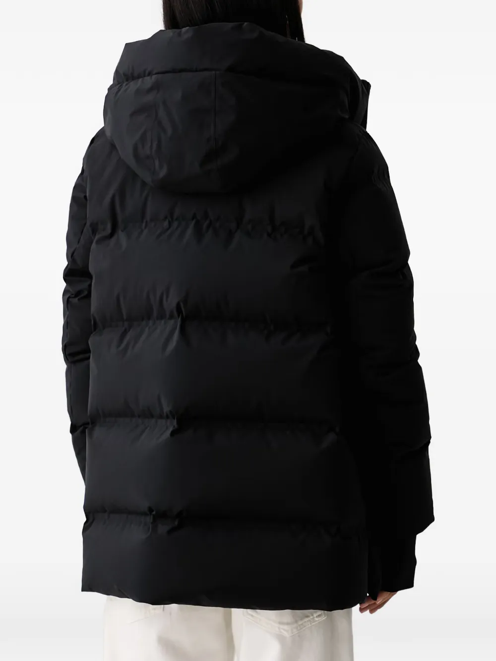 Marc O'Polo x Function hooded puffer jacket Zwart