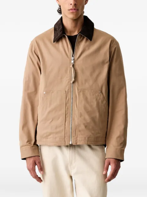 Marc O'Polo corduroy-collar zip-up jacket